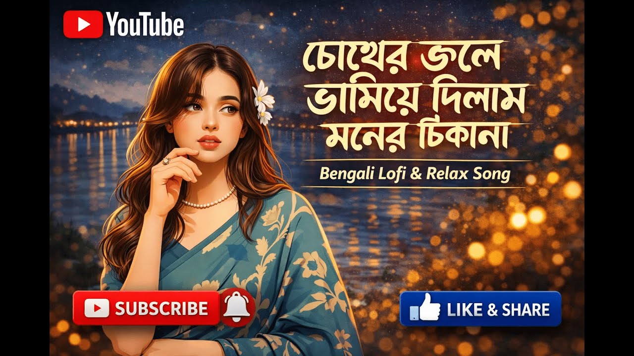 চোখের জলে ভাসিয়ে দিলাম 🌧️ Bengali Lofi Song | Sad & Relaxing Bangla Music
