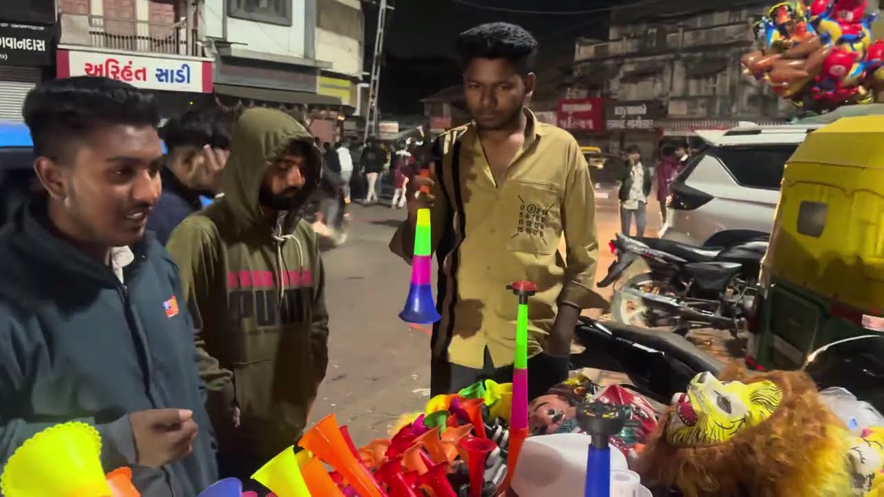 ઉતરાયણ ની ખરીદી રાત્રે 😍મોજ 