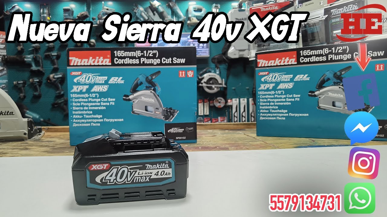 Sierra de Incisión 40v SP001GZ Makita