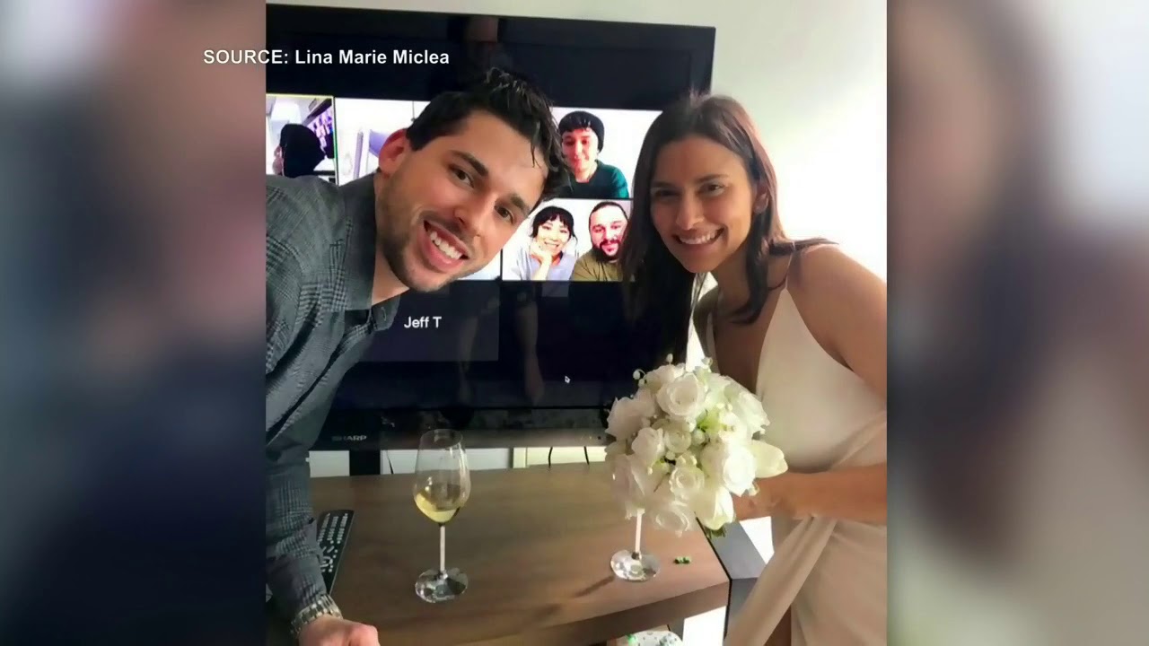 Toronto couple gets married virtually surrounded by friends and loved ones
