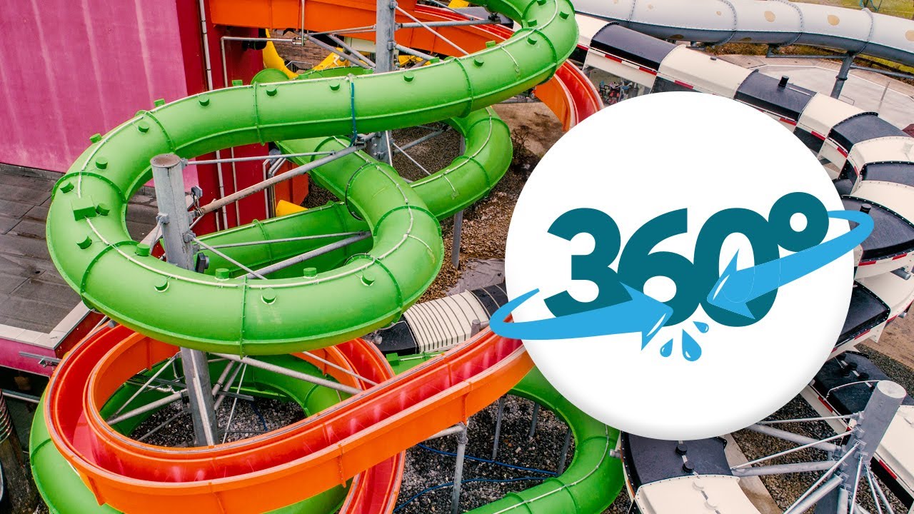 [360° VR] All Water Slides at AquaMagis Plettenberg in Virtual Reality!