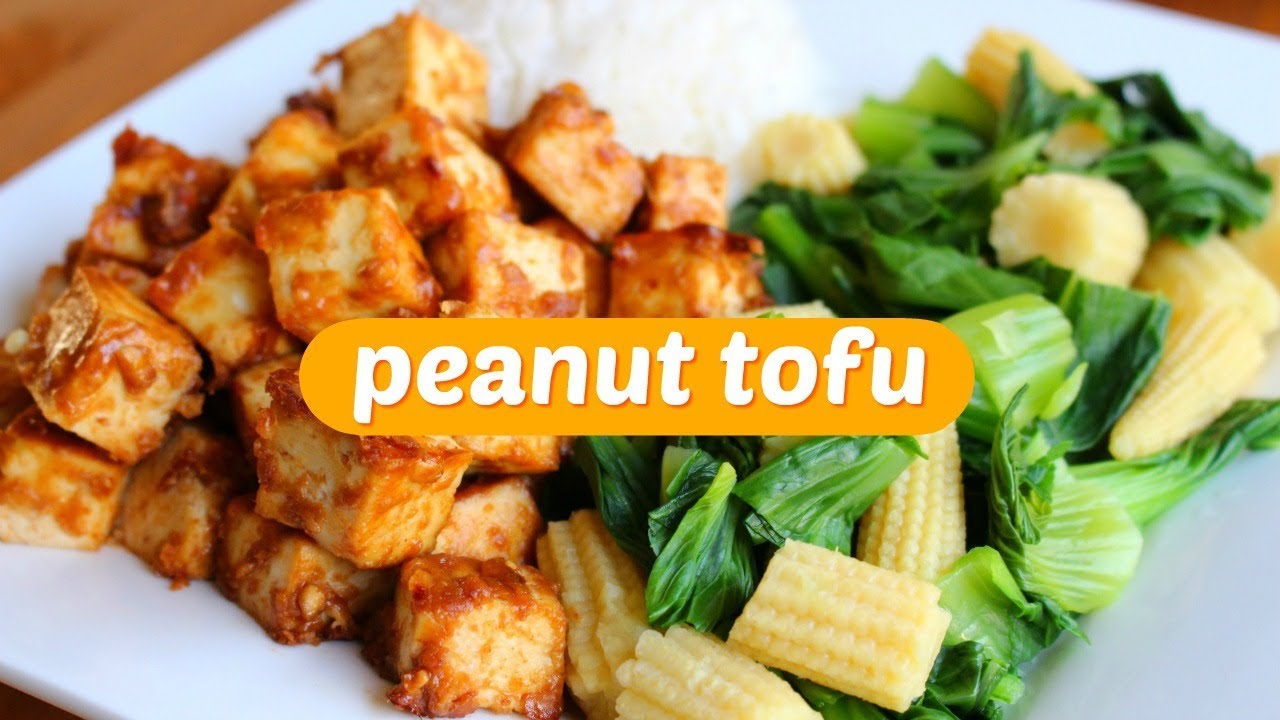 Easy Tofu Recipe // Baked Peanut Tofu (Vegan)