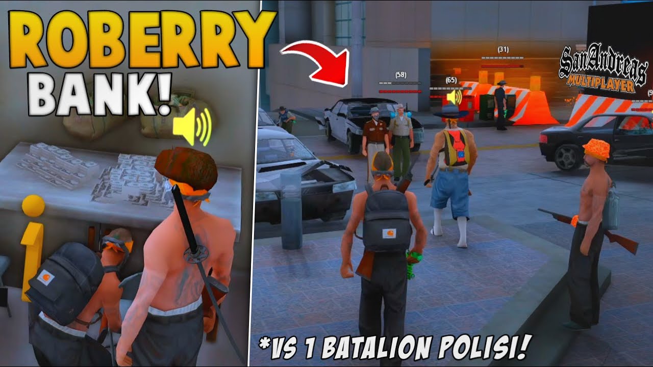 MISI PERAMPOKAN BANK BESAR PALING BERBAHAYA DI KOTA LOS SANTOS !! GTA SAMP ROLEPLAY INDONESIA