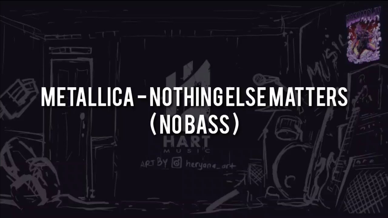 Metallica - Nothing Else Matters(NO BASS) Vocal+Chord+Lyric