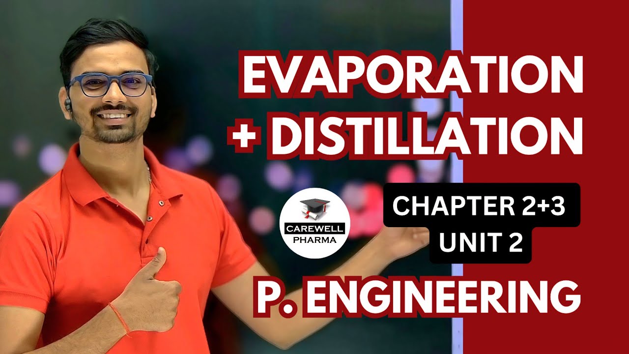 Evaporation | Distillation | Unit 2 | Pharmaceutical Engineering 3rd Semester | Carewell Pharma