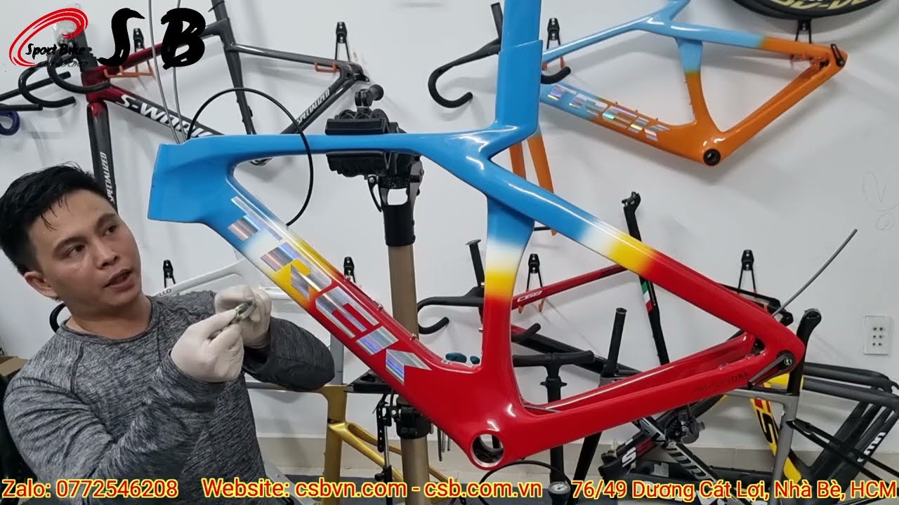 Buil xe đạp đua Full Carbon | Trek Madone SLR Gen 7 | Shimano R8020 | Princeton 6560 #csb#csbvn