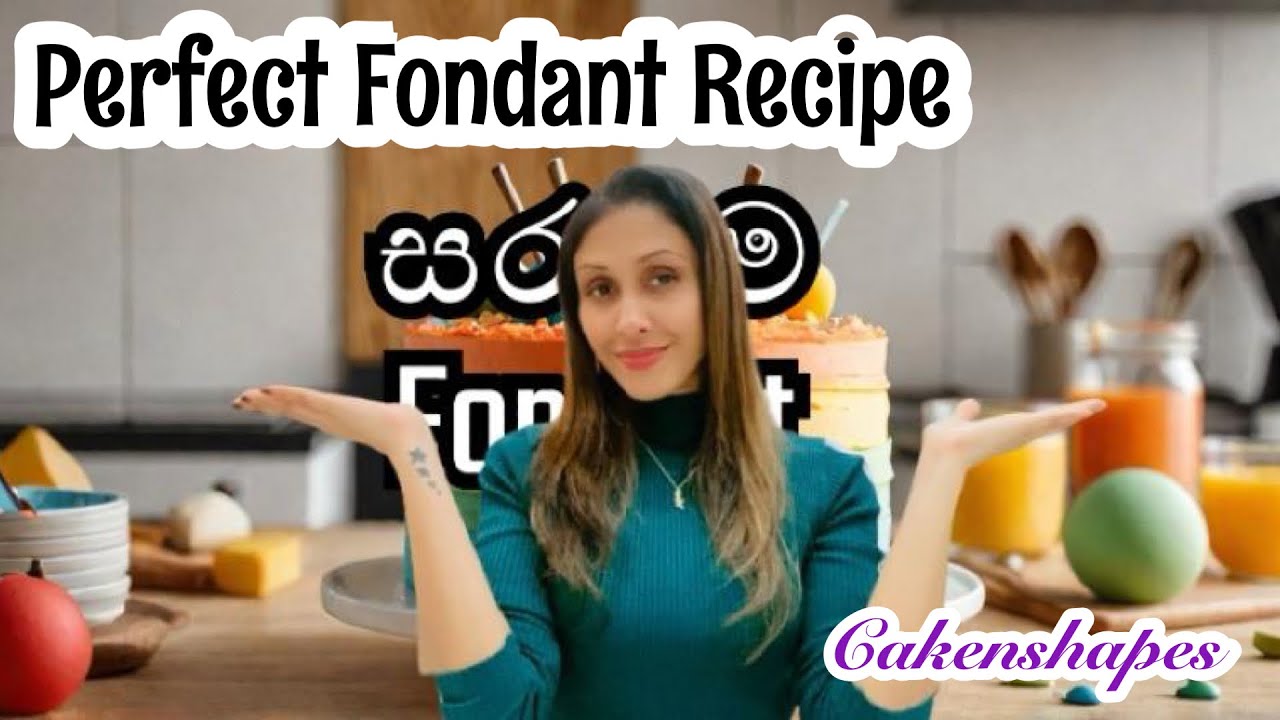 වැරදෙන්නේ නැති Perfect Fondant Recipe එක! 💯 | ඇදෙන, දිලිසෙන ෆොන්ඩන්ට් (Sinhala)| Cakenshapes