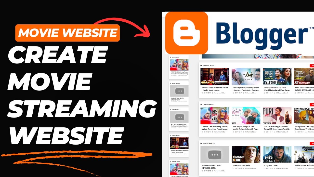 How to Create a Movie Streaming Website like YOUTUBE 