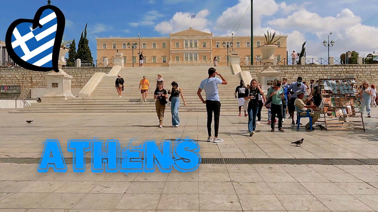 Walking from Thisio to Syntagma square ~ Athens | Greece🇬🇷 2021 [4K]