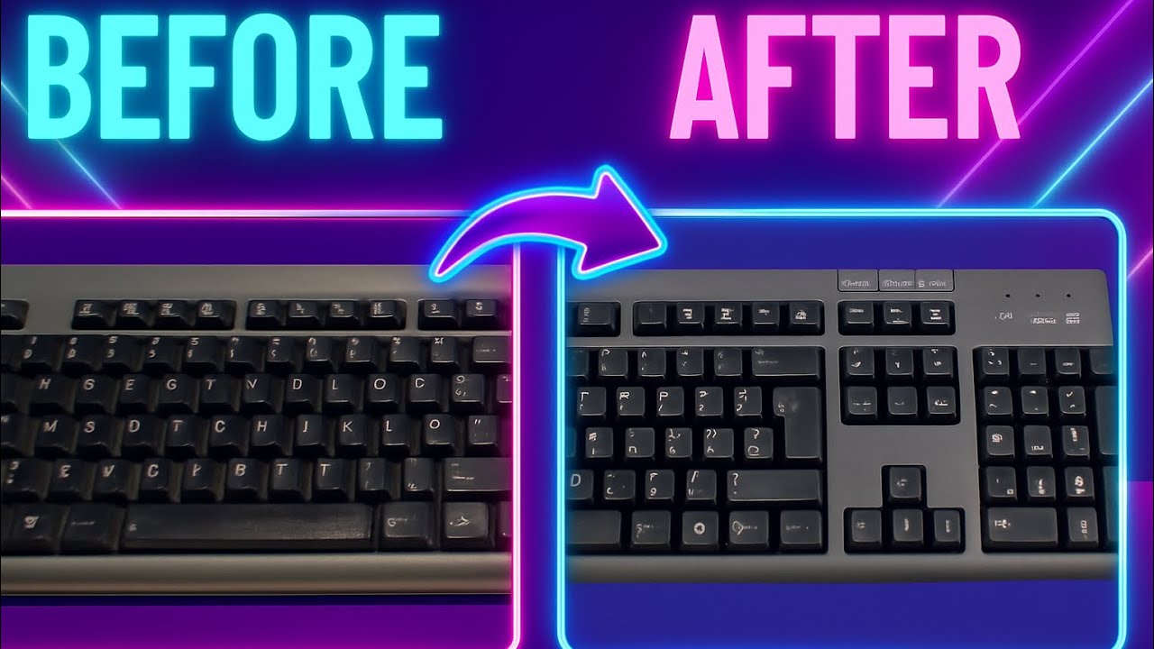 Restoring an old keyboard for Windows XP #oldcomputers 