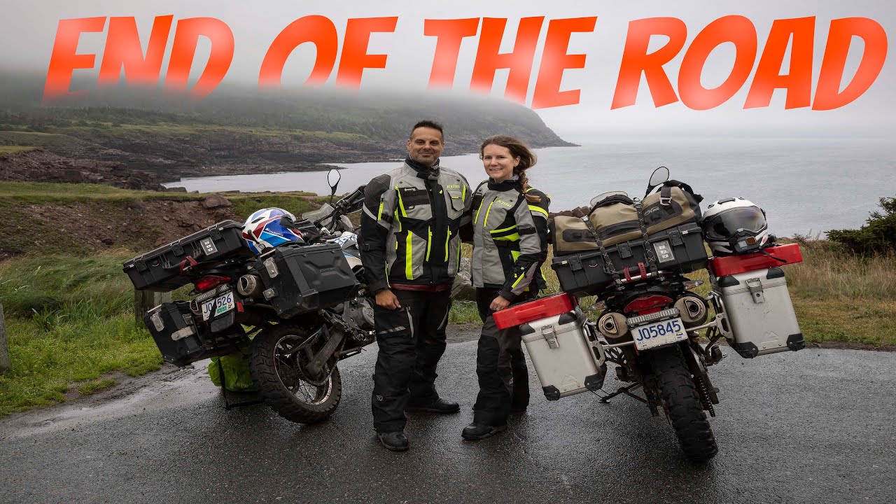 Riding to the most easterly point in North America: Cape Spear, Newfoundland and Labrador. [XCAN-E6]