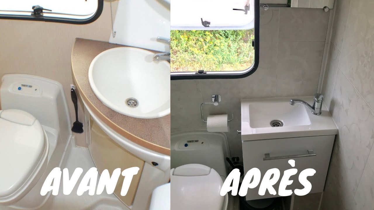 la RENOVATION de notre SALLE DE BAIN du CAMPING CAR