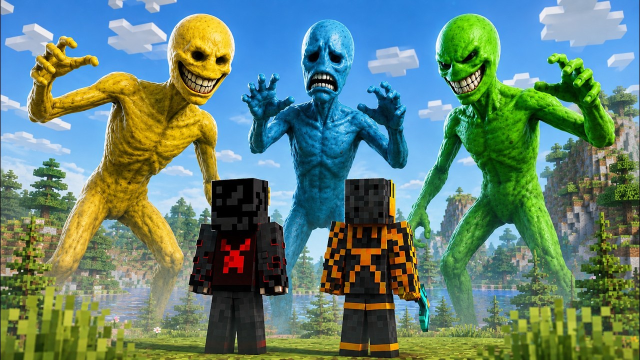 VERITY VS FALSITY & CURIOSITY Horror Mod In Minecraft..! ft. @MrGamerJay