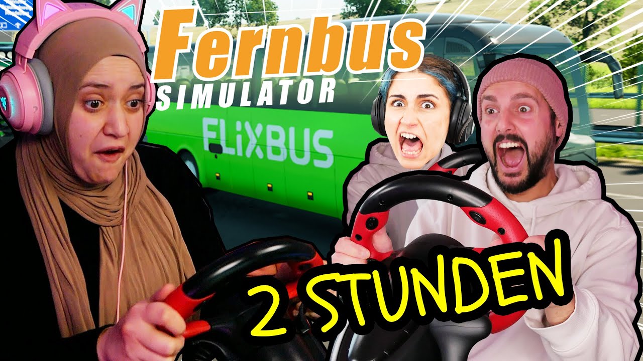 2 STUNDEN FERNBUS SIMULATOR mit Kaan, Kaans Frau & Dania!