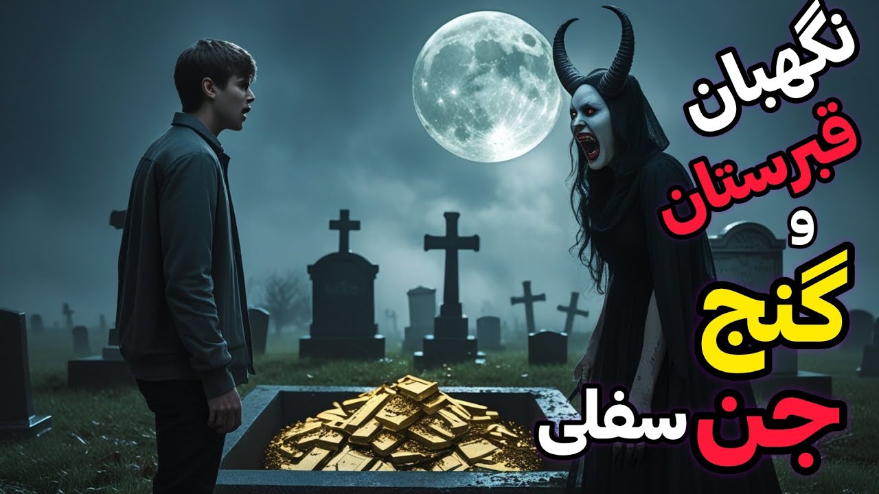 داستان ترسناک دزدی از جن: نگهبان قبرستان و گنج جن سفلی