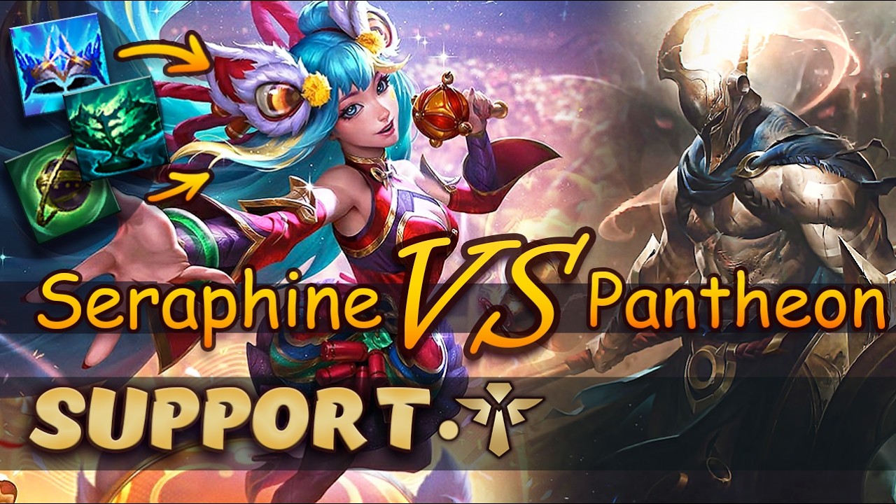 Seraphine & Twitch vs Pantheon & Yunara | Support | Full game | League of Legends - patch 26.03