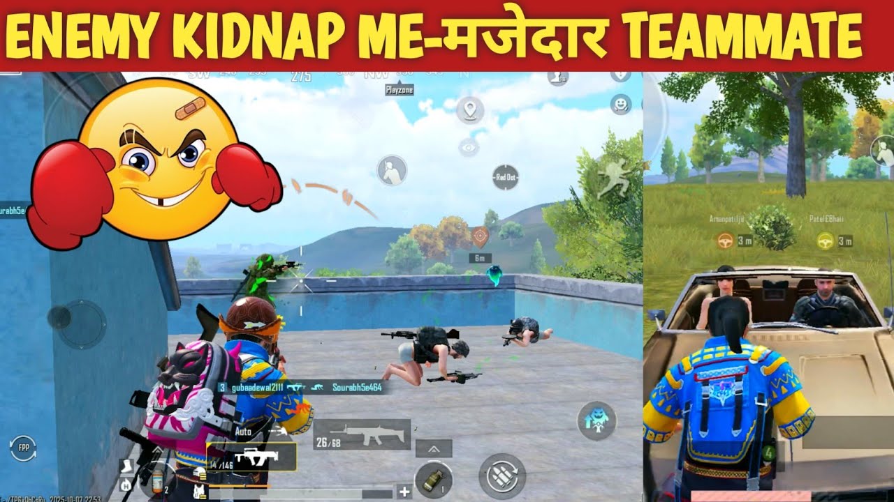 TEAMMATE SHOCKED 😱IN LAST ENEMY KIDNAP BGMI COMEDY video online gameplay MOMENTS CARTOON FREAK #bgmi