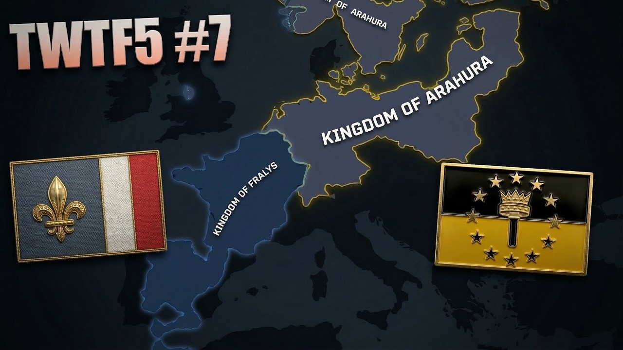Kingdom of Arahura Vs Kingdom of Fralys /TWTF5 #7 - HOI4 Timelapse