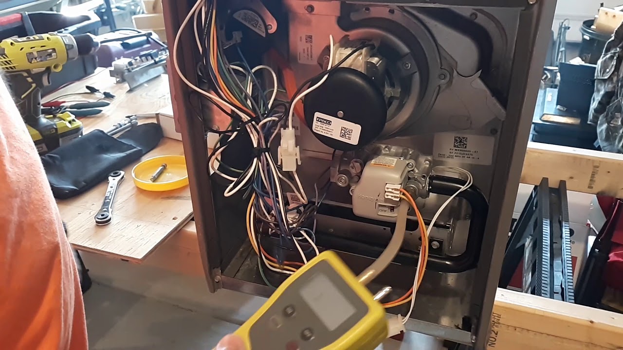 Lennox Down Flow Furnace - Checking Gas Pressures