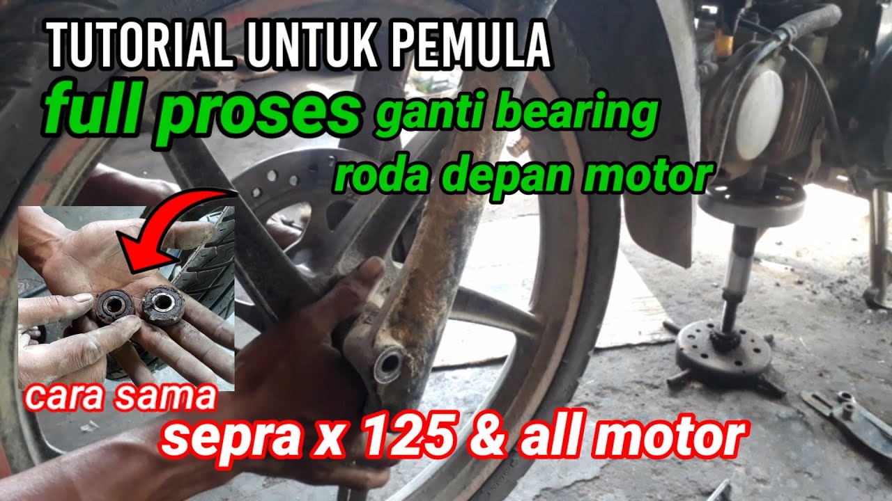 cara ganti bearing/laher depan supra 125 yang baik dan benar, @HSN chanel