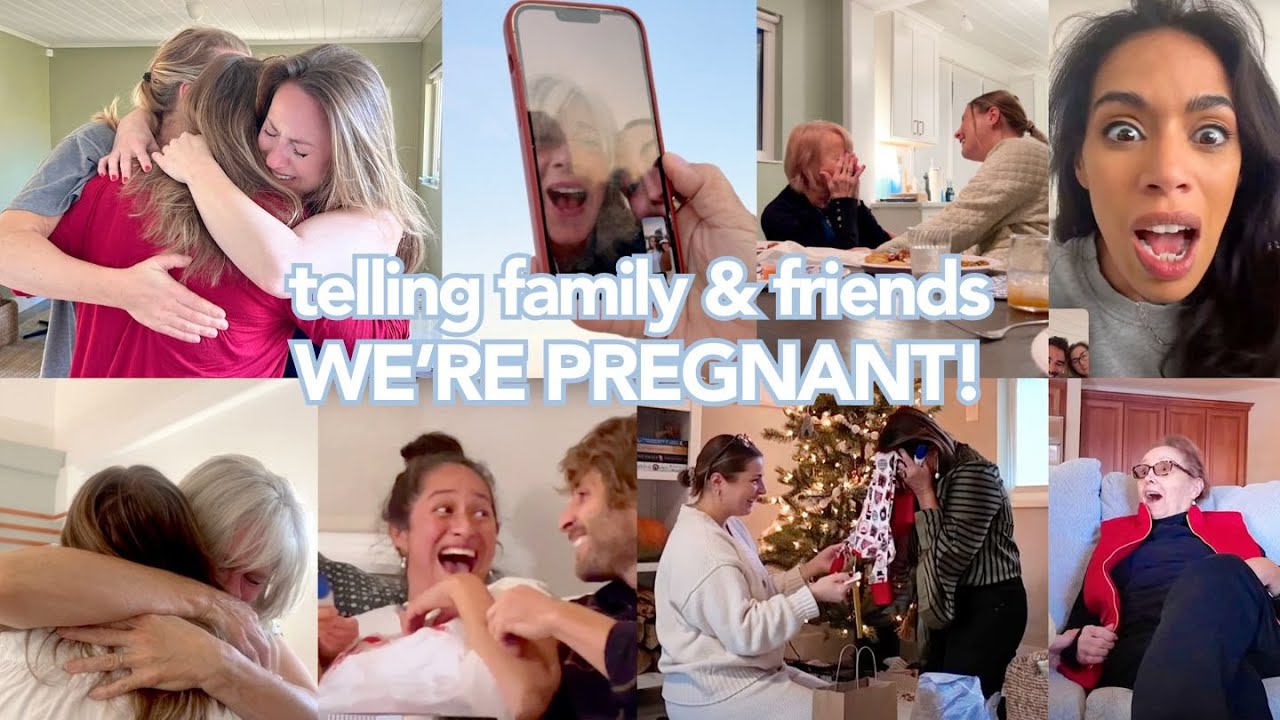 Telling our family & friends we're pregnant! 😭💛