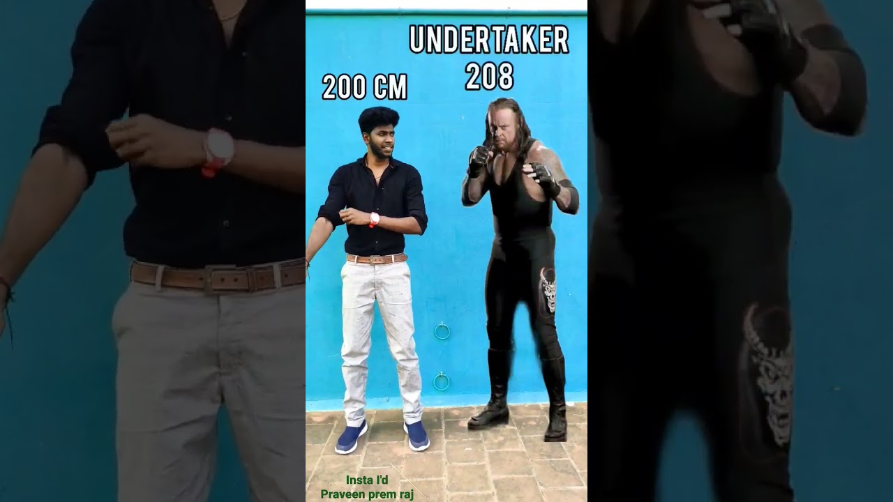 height difference with wwe 