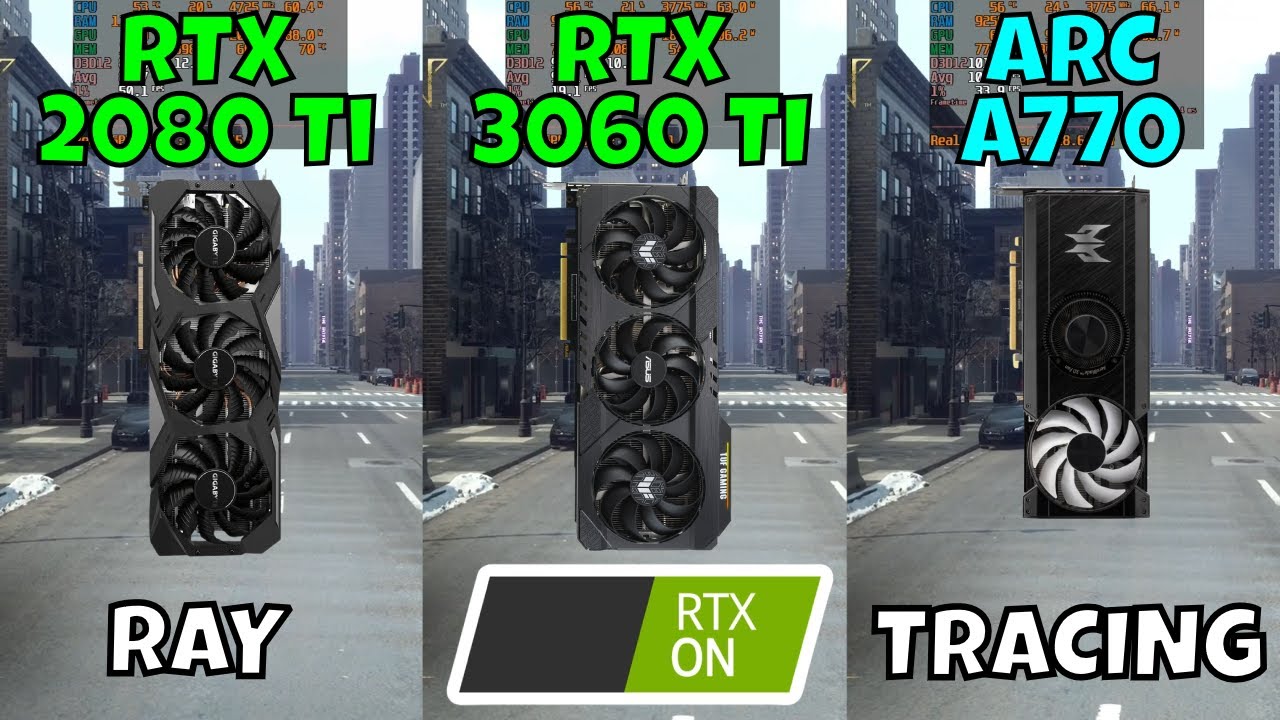 RTX 2080 Ti vs RTX 3060 Ti vs ARC A770 (Ray Tracing Benchmark in 9Games at 1080p) 2024