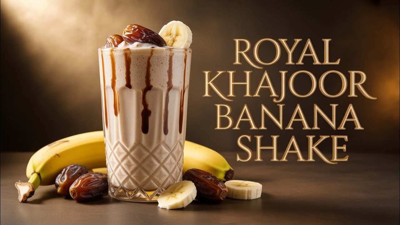 Khajoor Banana Milkshake | Creamy Energy Shake | Healthy Power Drink | Sharbaton Ka Safar