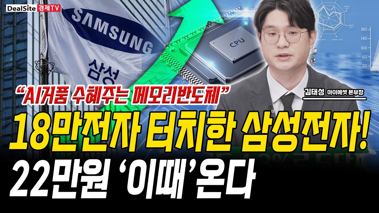 18만전자 터치한 삼성전자! 22만원 ‘이때’온다 [김태성 / 아이에셋 본부장]