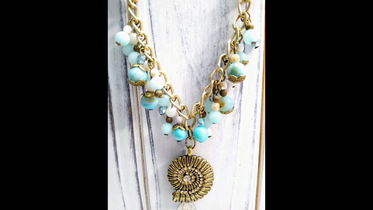 Necklace Tutorial Made From Bargain Bead Box July 2020