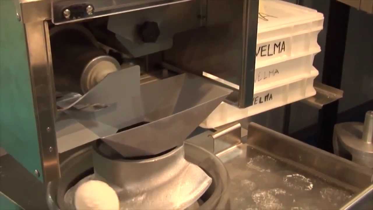 Pastaline P40 Dough Divider (Shown with dough rounder  Model: KALI) Demonstration