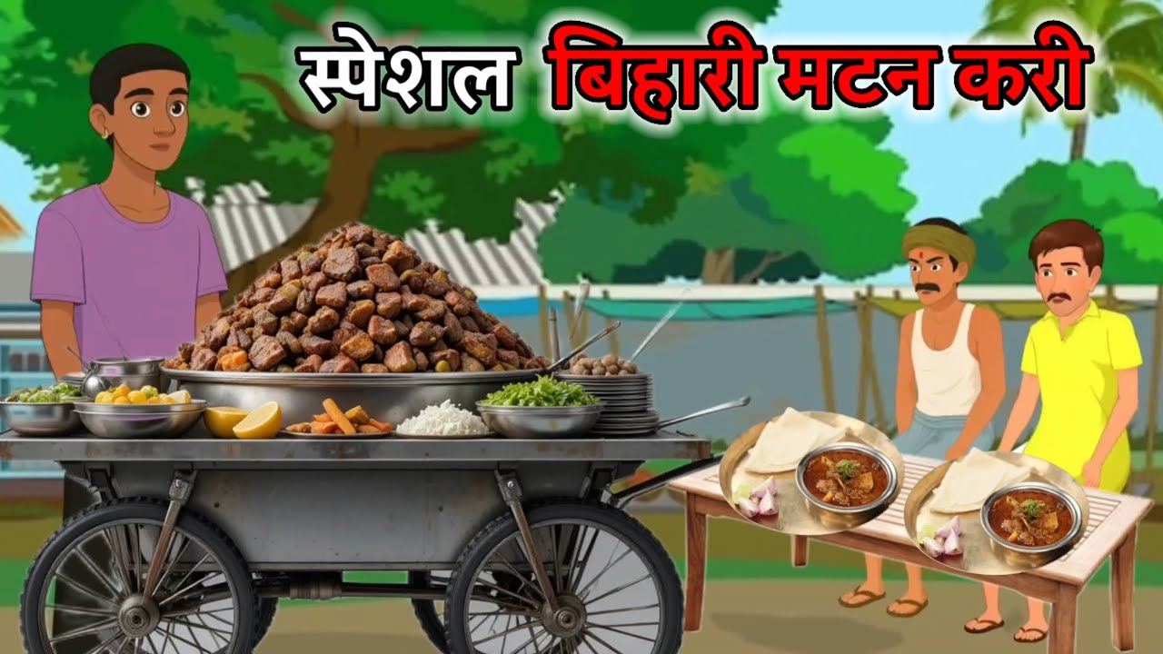 स्पेशल बिहारी मटन करी | CARTOON KAHANI |  HINDI KAHANIYA | HINDI STORIES | RAHUL Tiwari STORY WORLD 