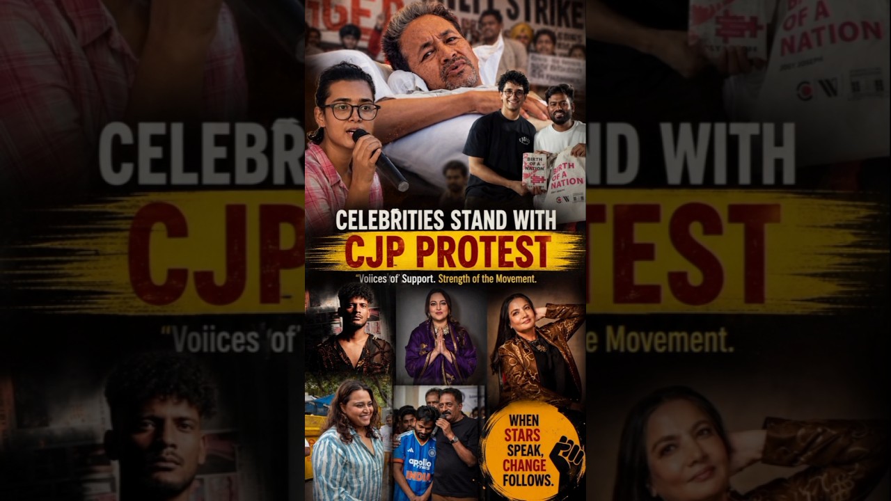 Bollywood Celebrities Standing with CJP Protest and Sonam Wangchuk 🔊 #cjpprotest