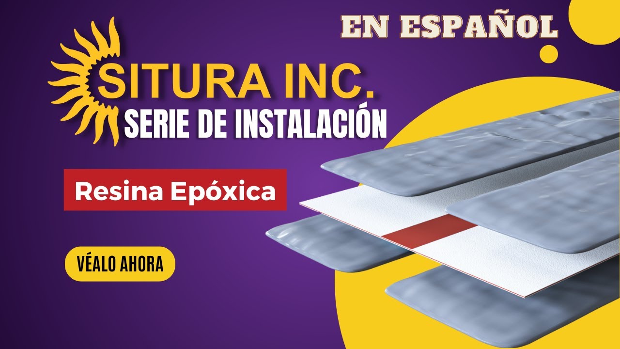 SITURA RedLINE® Junta de dilatación instalada Usando Resina Epóxica
