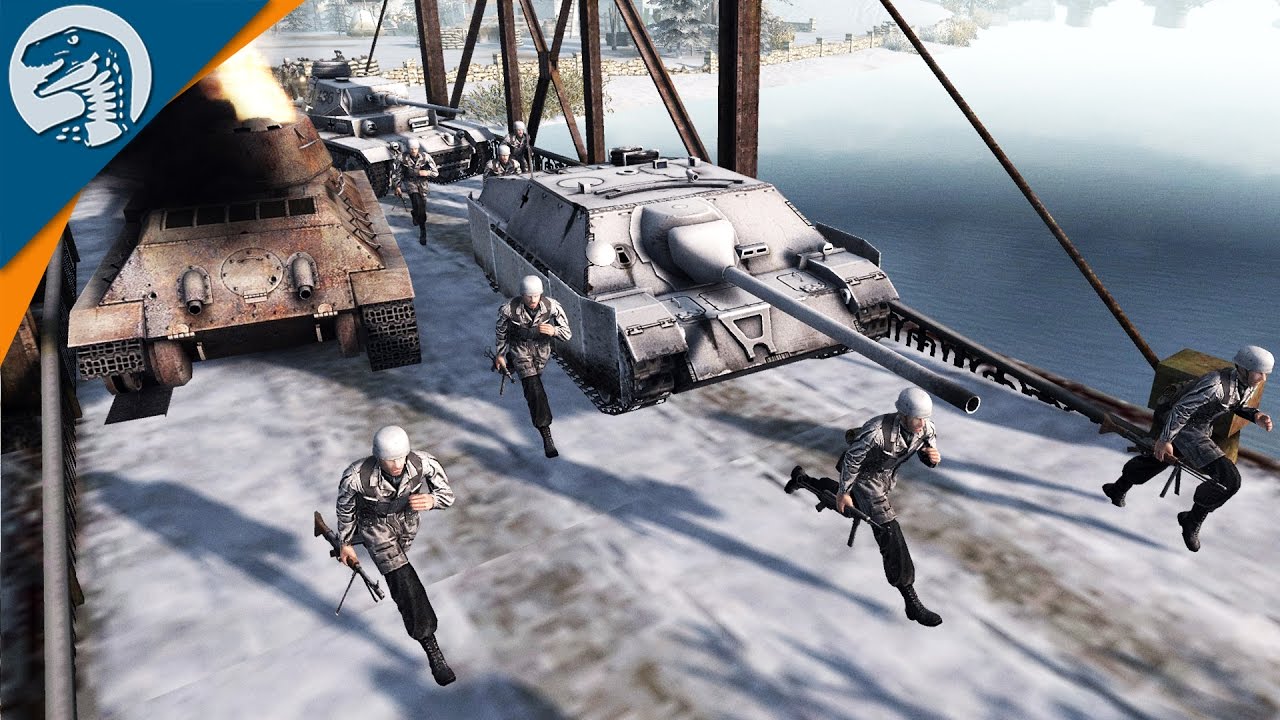 FULL SCALE GERMAN ATTACK | SirHinkel's Mod | Men of War: Assault Squad 2 [MOD] Gameplay