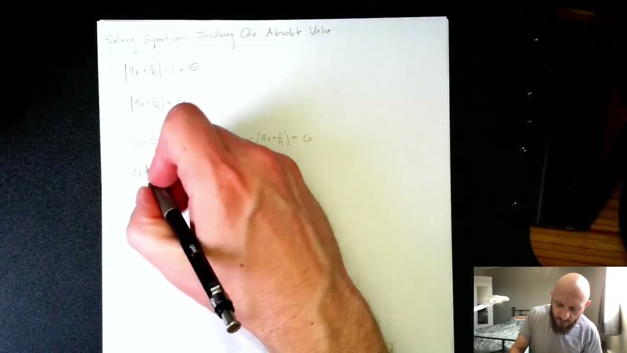 Solving Equations Involving One Absolute Value