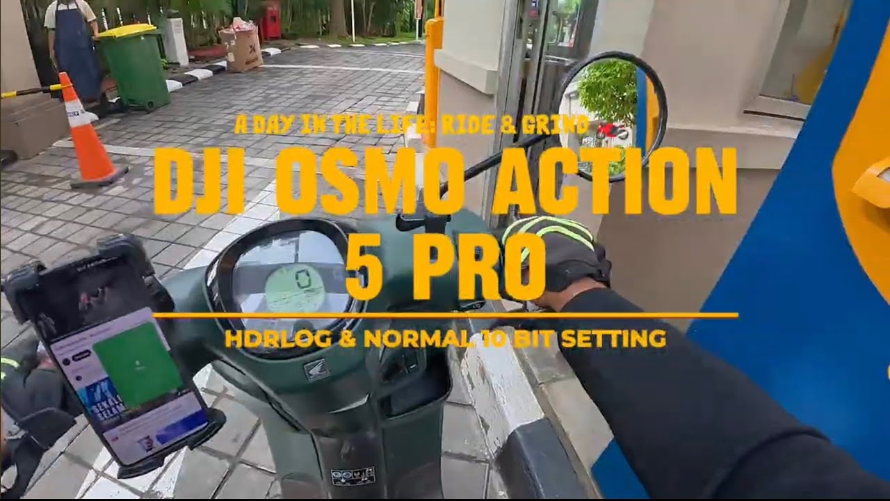 Sunday Motovlog -.DJI Osmo Action 5 Pro | Setting HDRLOG & Normal 10bit‼️