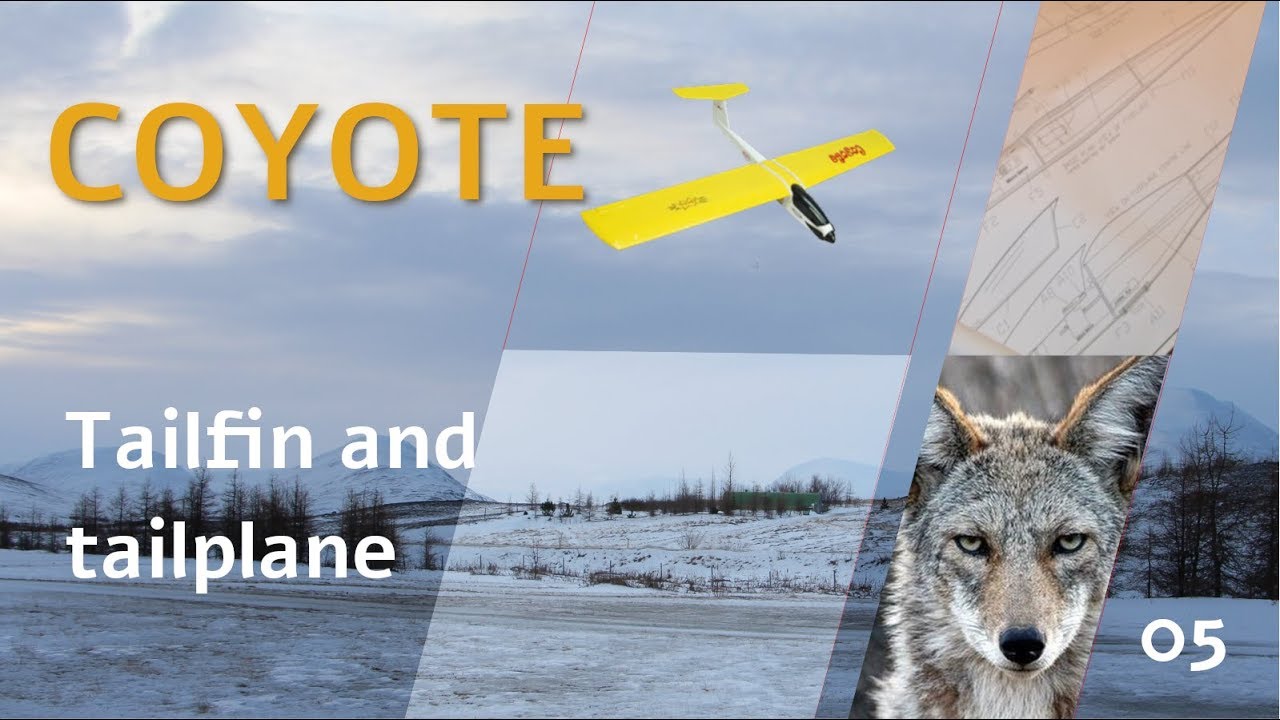 Coyote build Part 5: the tail fin and the tailplane