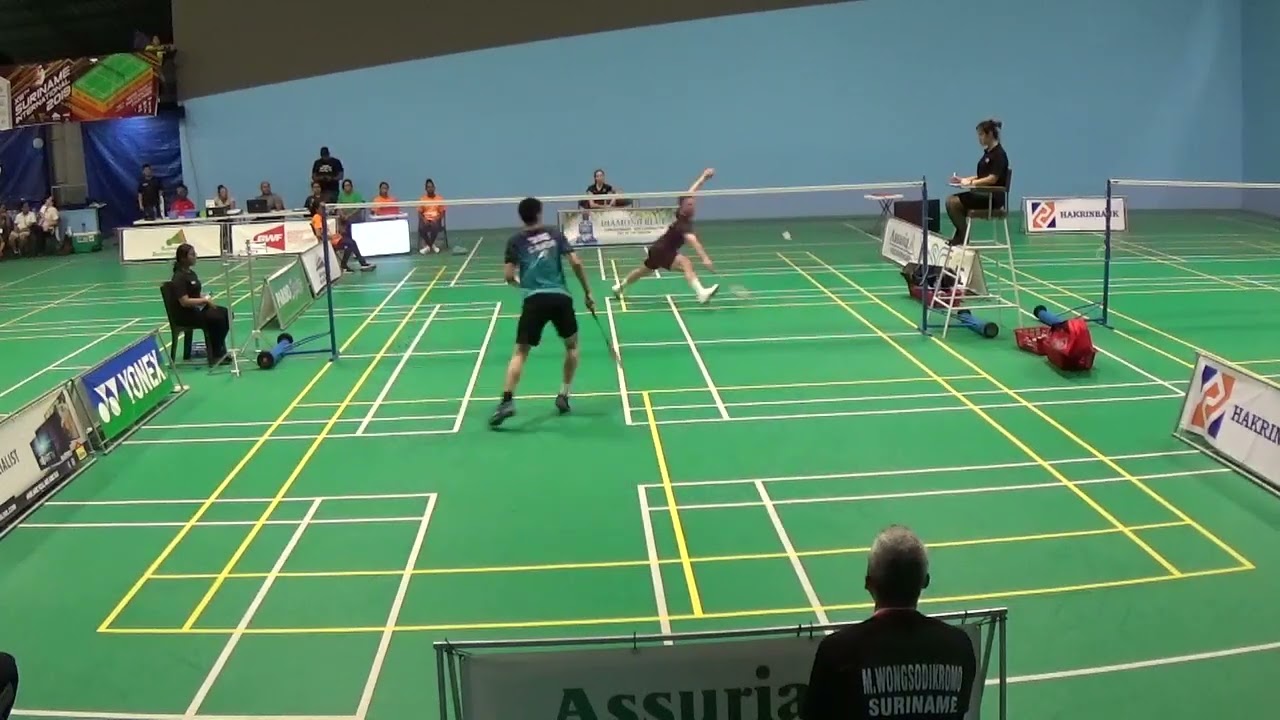 Brian Yang (CAN)!Vs Adam Mendrek (CZE)-Nov 2019 Suriname International
