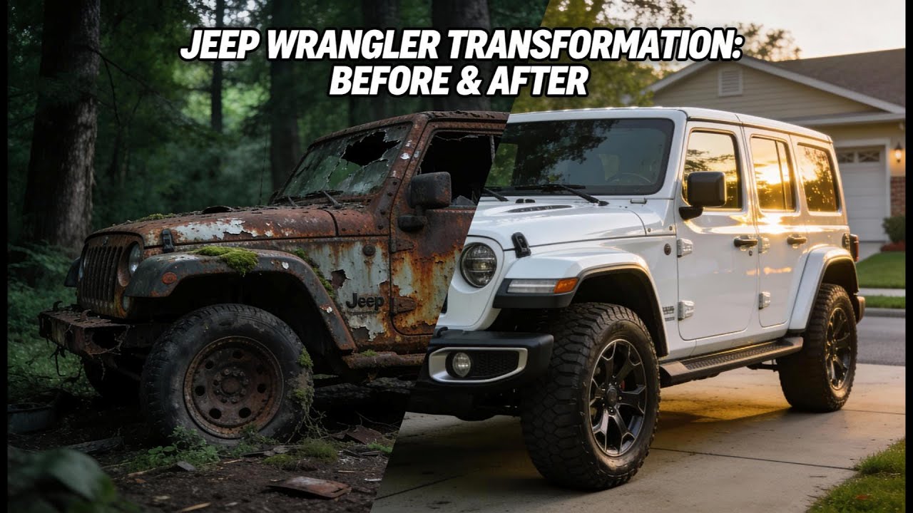 Abandoned Rusted Jeep Wrangler Restored Into a Brand New Beast