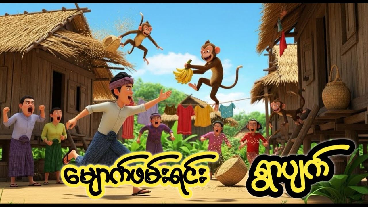 " မျောက်ဖမ်းရင်း ရွာပျက် "(Catching Monkeys, Losing Everything) 