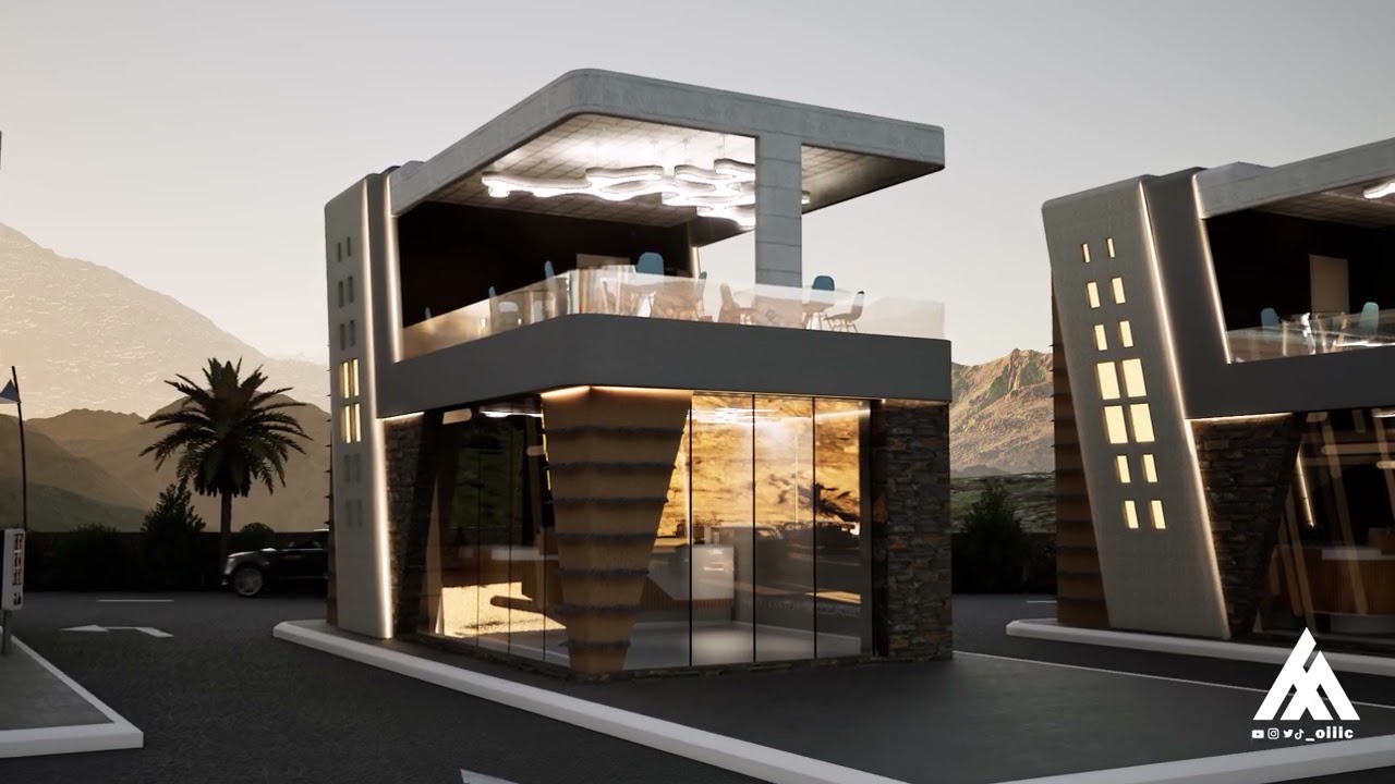 تصميم مجمّع تجاري عصري