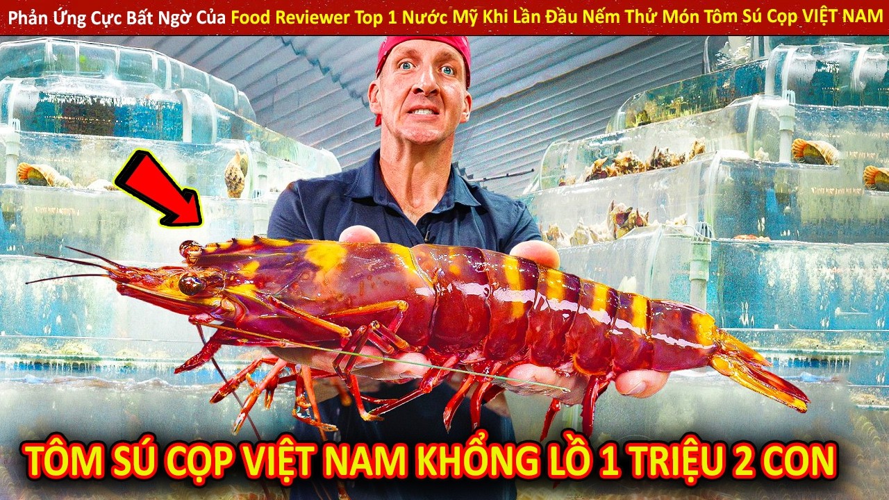 Phản Ứng Cực Bất Ngờ Của Food Reviewer Top 1 Nước Mỹ Khi Lần Đầu Nếm Thử Món Tôm Sú Cọp VIỆT NAM