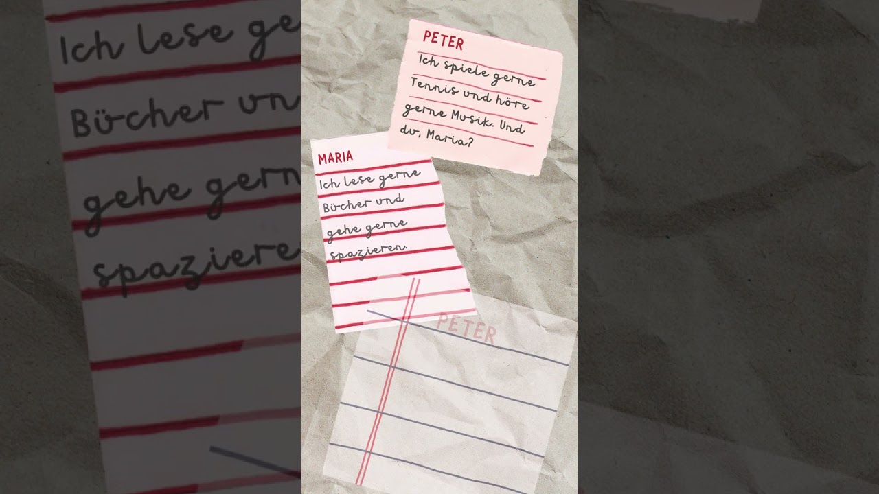 A2 Deutsch Thema- Wohnort und Hobbys