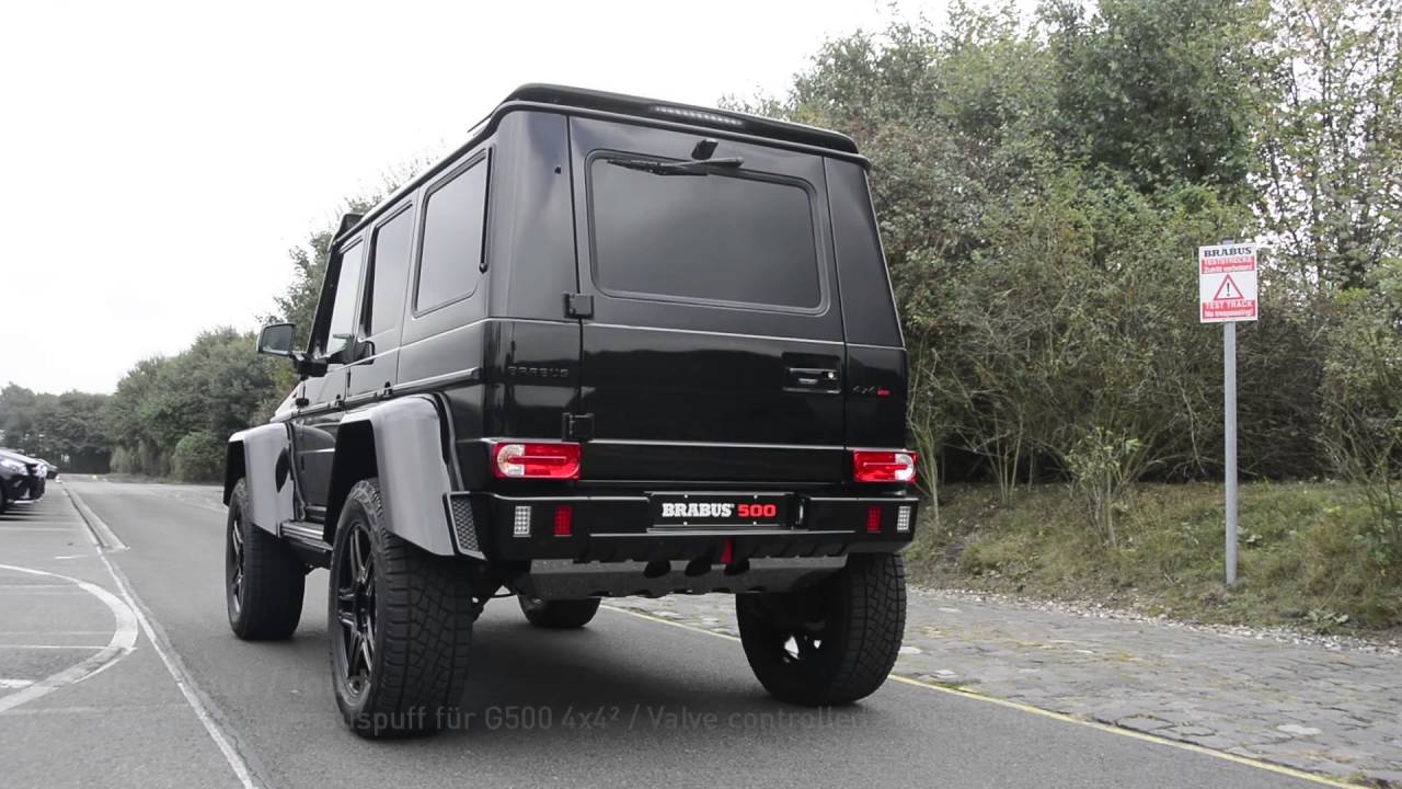 BRABUS G500 4x4² mit Klappenauspuff / BRABUS G500 4x4² with valve controlled exhaust