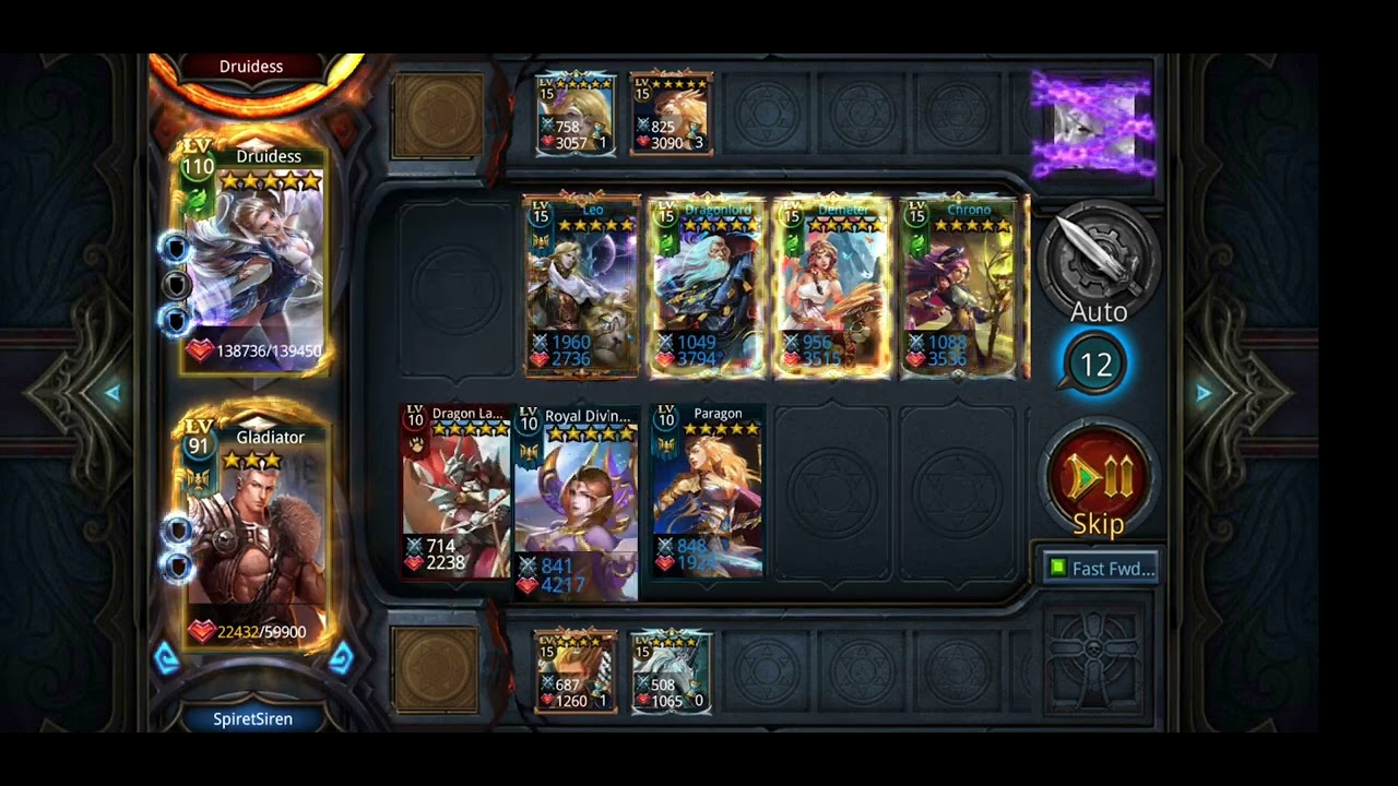 Beating level 15-11 (easy) in Deck Heroes!