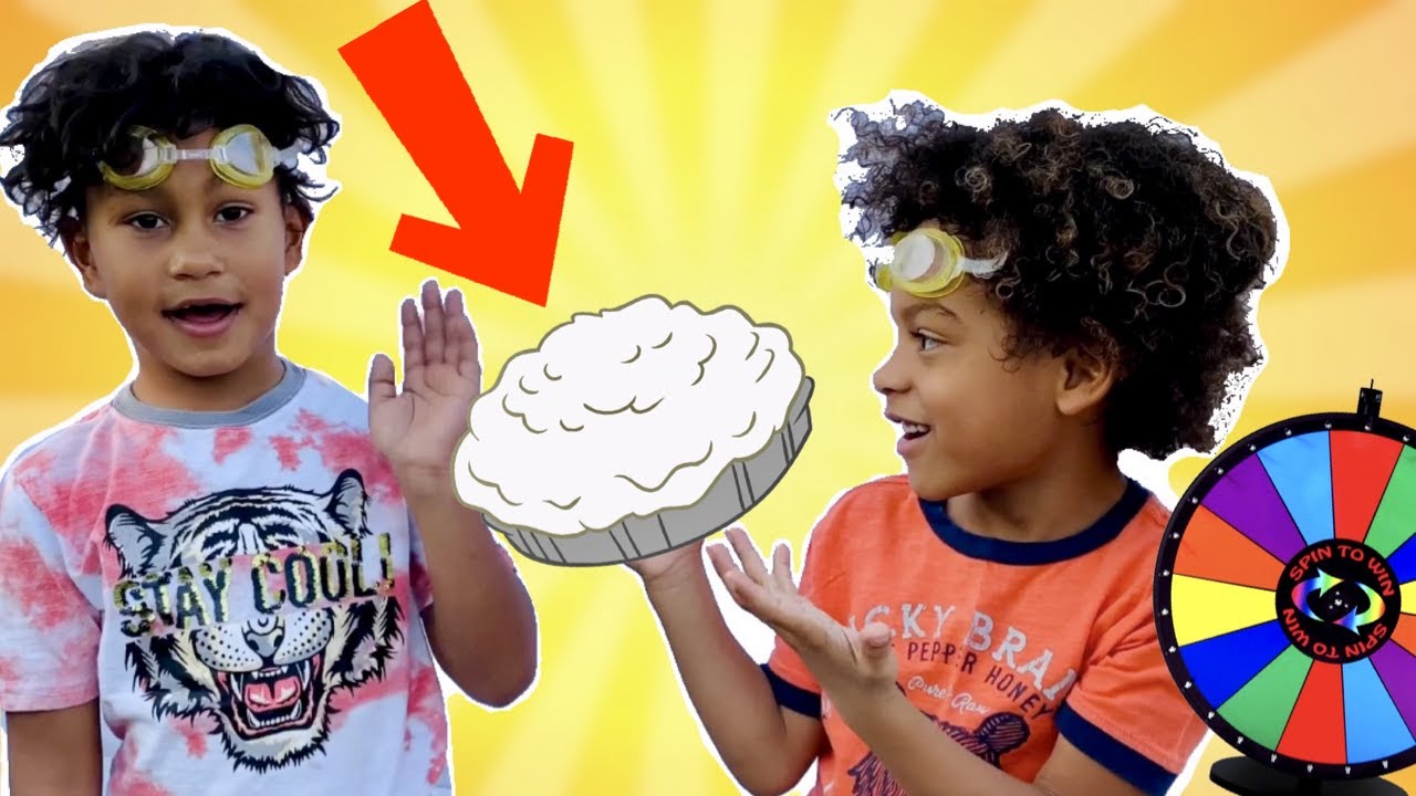 PIE FACE CHALLENGE | MYSTERY WHEEL| Messy Whipped Cream!