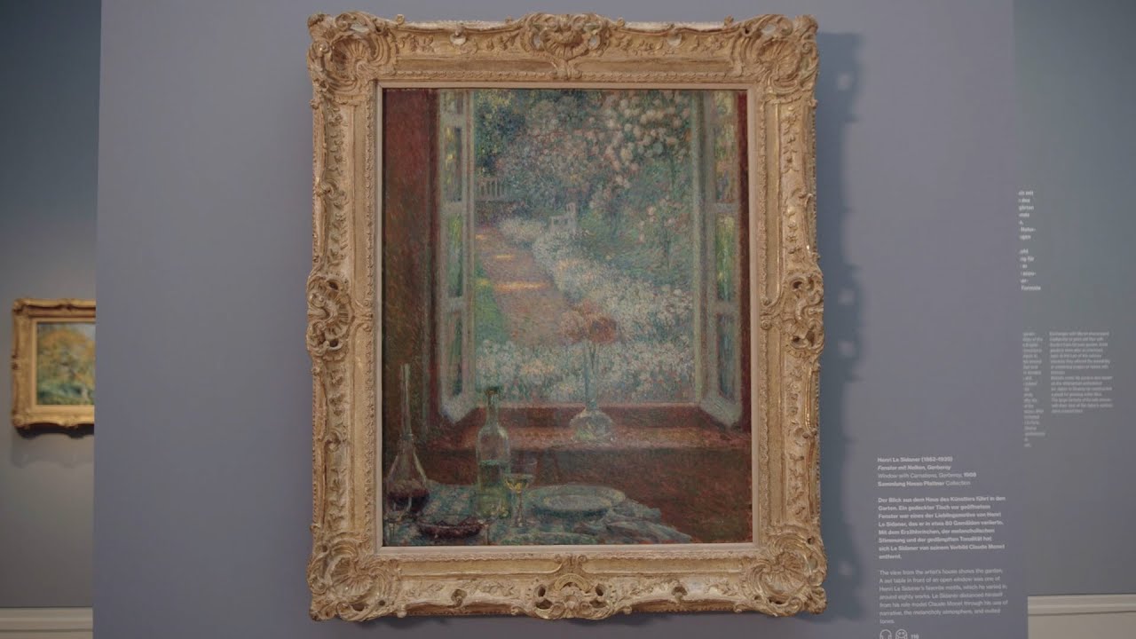 Bildbesprechung: Henri Le Sidaner, Fenster mit Nelken, Gerberoy, 1908