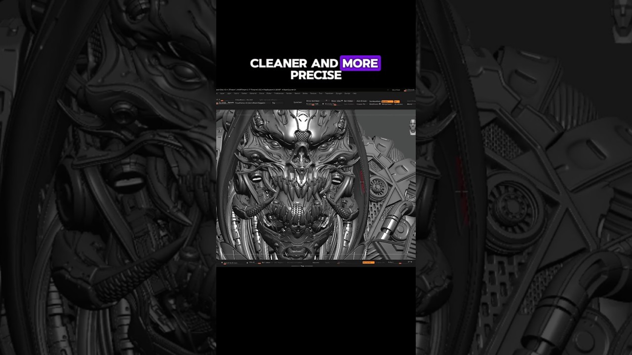 Лепить HARDSURFACE стало гораздо проще с этим приемом #zbrush