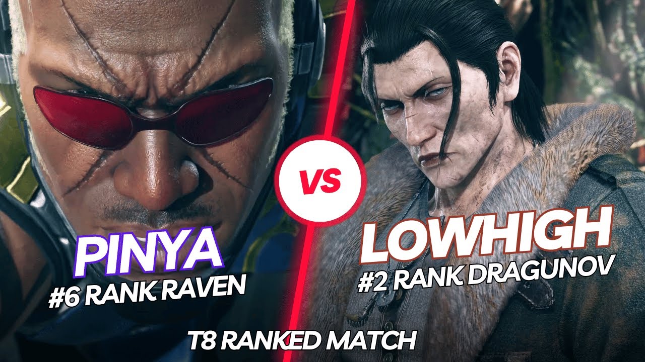 T8 Ranked Match 🤜 PINYA (#6 Rank Raven) vs LowHigh (#2 Rank Dragunov) 🤛 Tekken 8TV